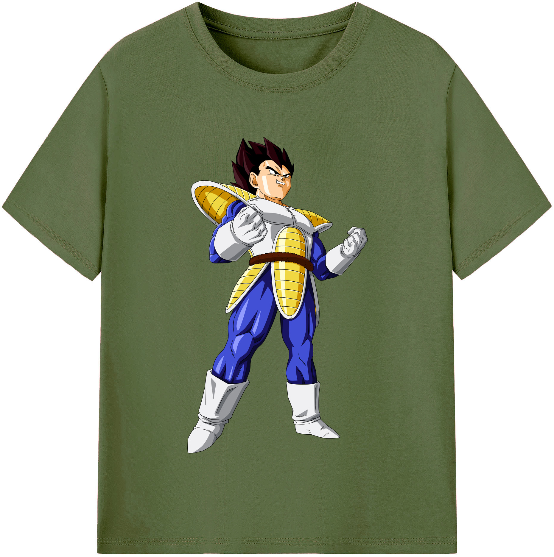 （画像用） ドラゴンボール ベジータ四世（Bejīta Yonsei）DRAGON BALL Vegeta IV 綿100％半袖Tシャツ（フロントプリント）